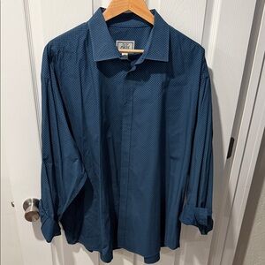 Jos. A. Bank Navy Patterned Dress Shirt